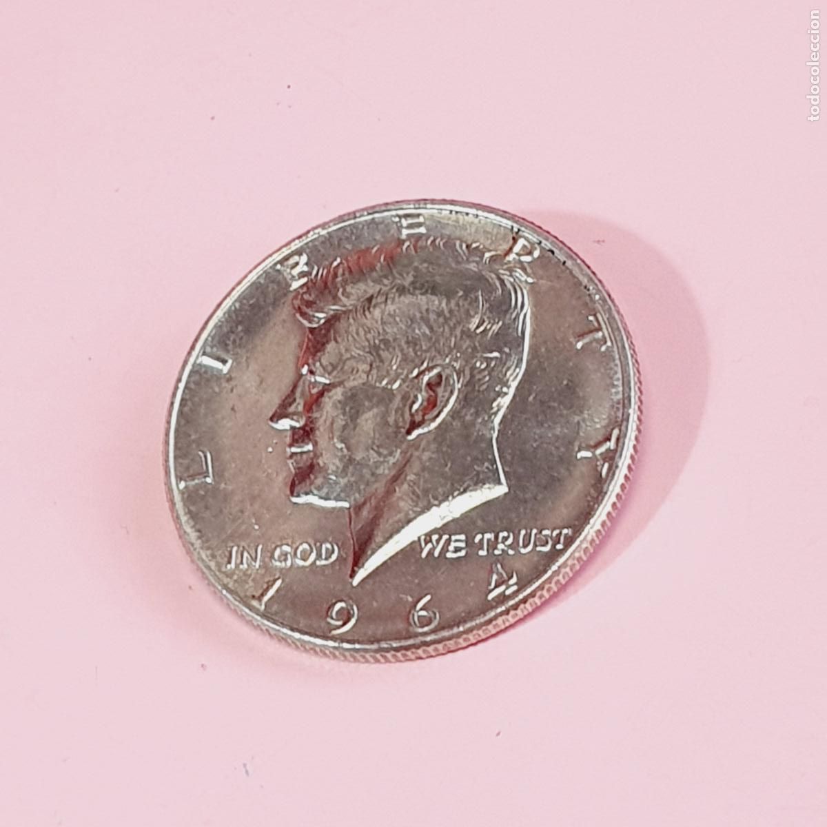 Monedas antiguas de Am&eacute;rica: MONEDA* U.S.A.-HALF DOLLAR-1967-JOHN F. KENNEDY-PLATA 40%-FALTA EN CANTO-VER FOTOGRAF&Iacute;AS.