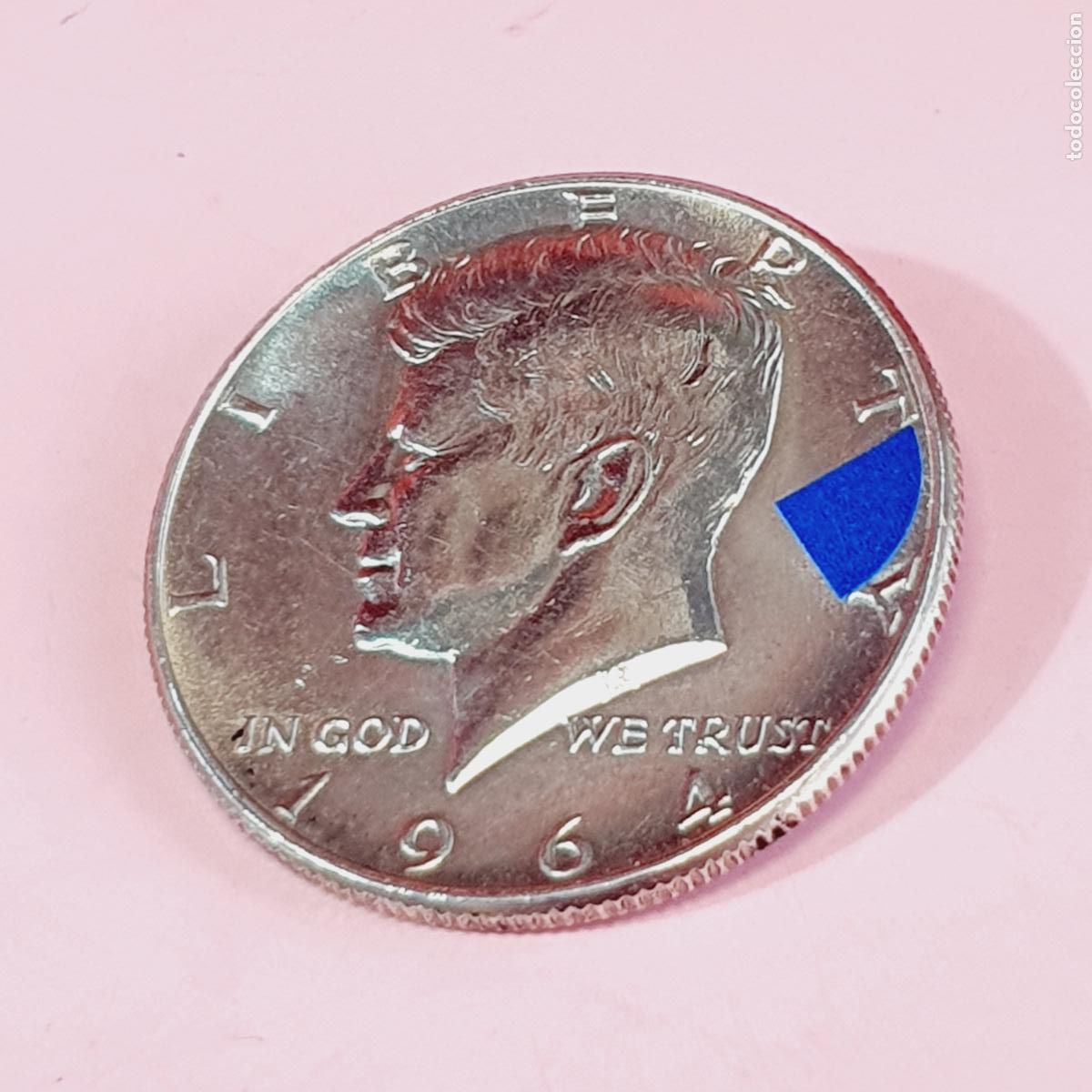 Monedas antiguas de Am&eacute;rica: MONEDA* U.S.A.-HALF DOLLAR-1964-JOHN F. KENNEDY-PLATA 90%-MUY BUEN ESTADO-VER FOTOGRAF&Iacute;AS.