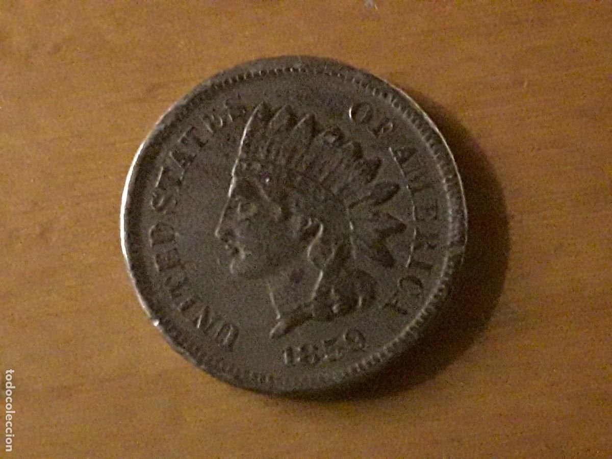 Alte M&uuml;nzen aus Amerika: ESTADOS UNIDOS - MUY BONITO 1 CENT / INDIAN HEAD CENT A&Ntilde;O 1859.