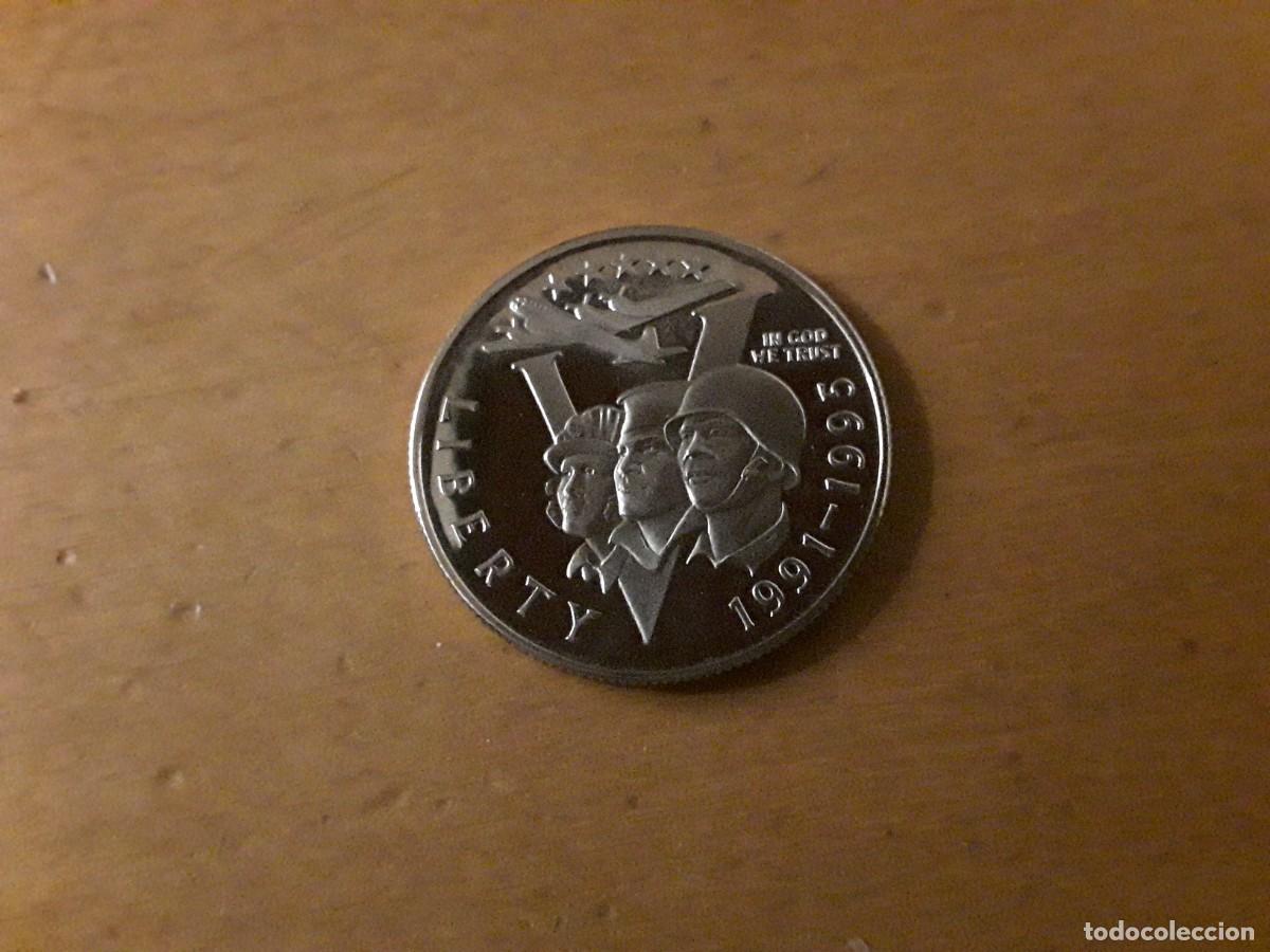 Alte M&uuml;nzen aus Amerika: ESTADOS UNIDOS - 1/2 DOLAR 50 ANIVERSARIO II GUERRA MUNDIAL. SIN CIRCULAR.