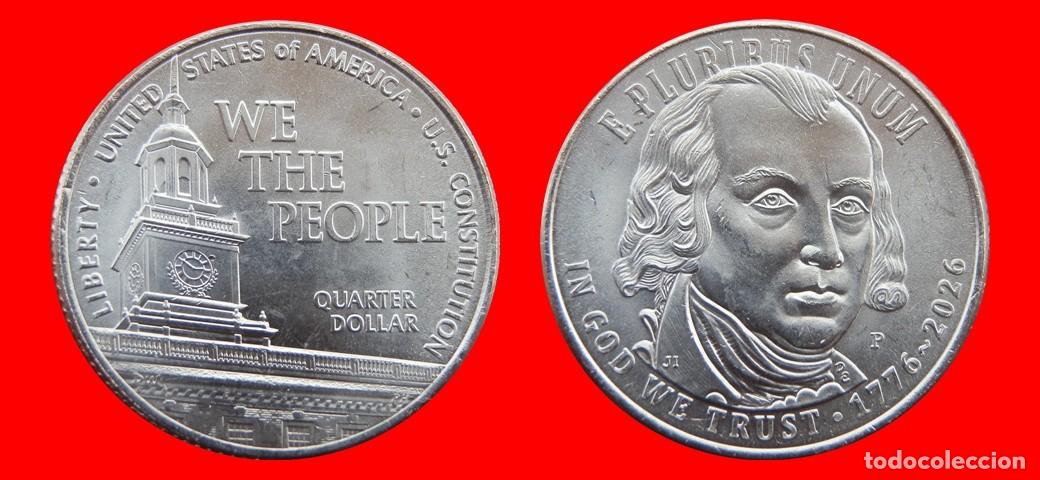 Monedas antiguas de Am&eacute;rica: 25 CENTAVOS QUARTER 2026-P CONSTITUCION SIN CIRCULAR USA-9983SC