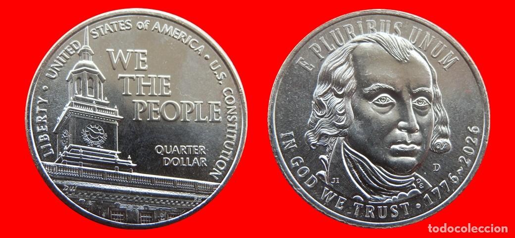Monedas antiguas de Am&eacute;rica: 25 CENTAVOS QUARTER 2026-D CONSTITUCION SIN CIRCULAR USA-9984SC