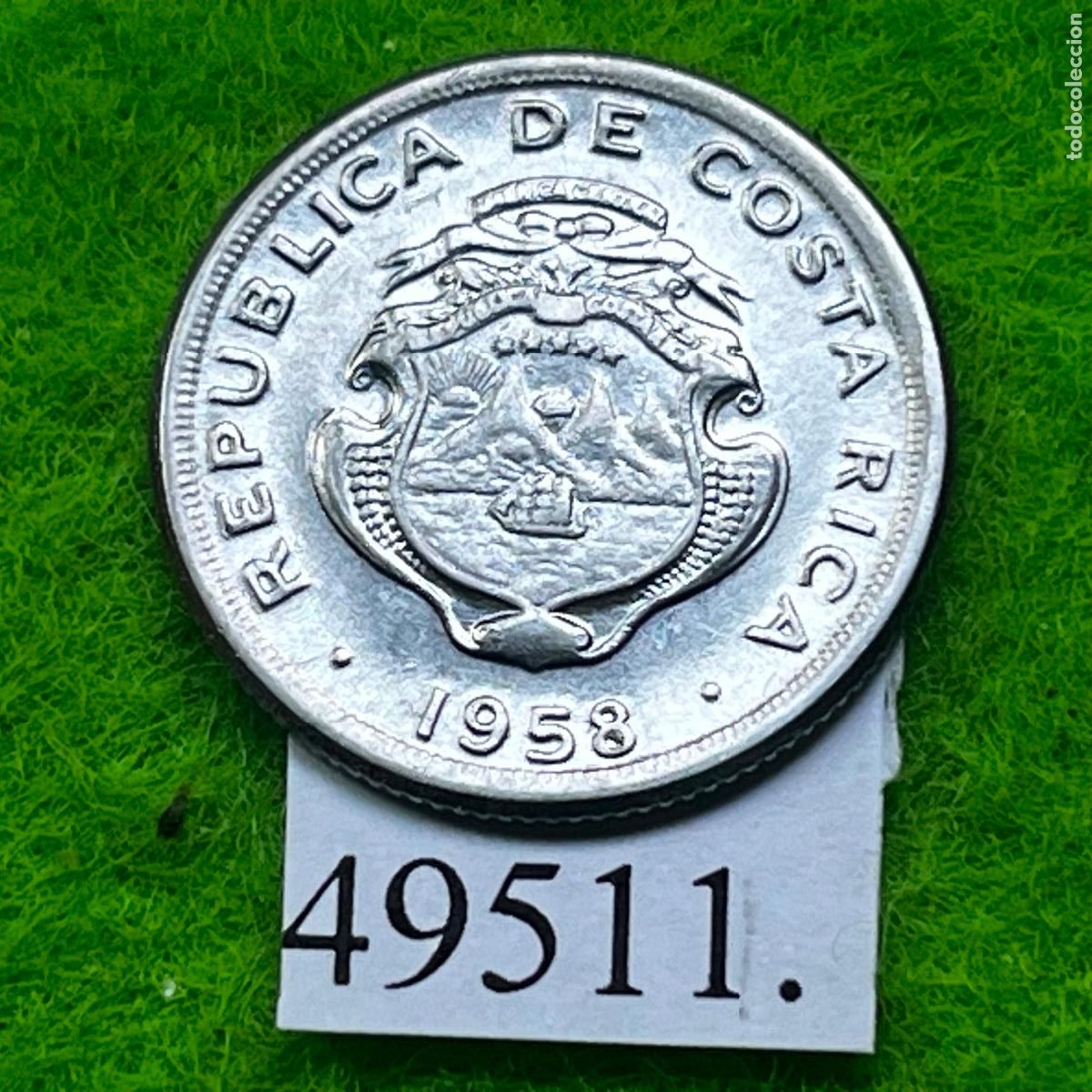 Monedas antiguas de Am&eacute;rica: Costa Rica 10 c&eacute;ntimos 1958
