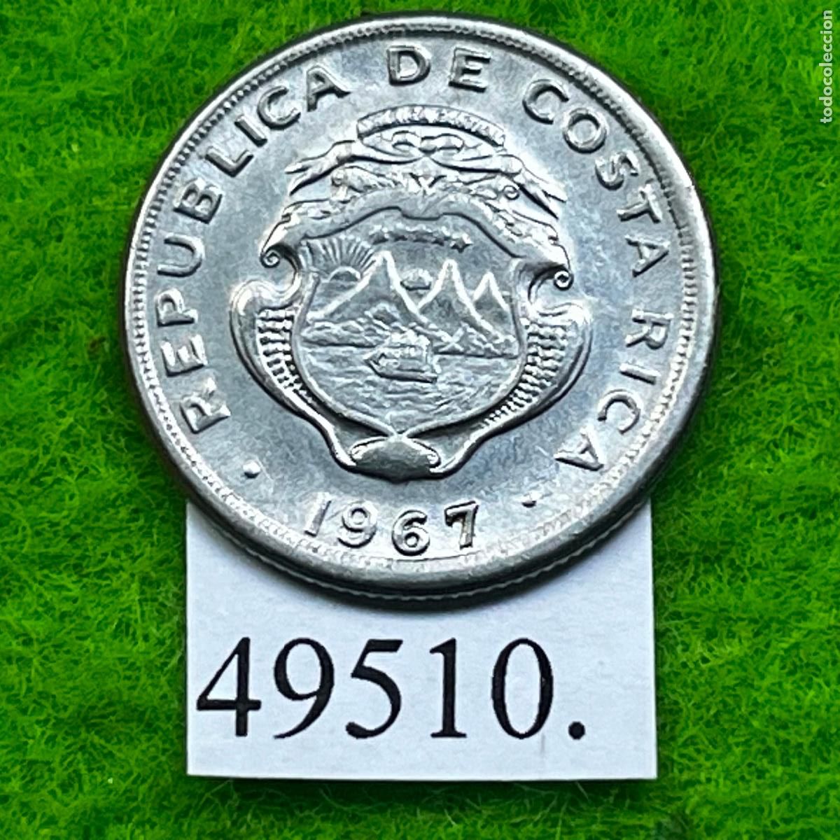 Monedas antiguas de Am&eacute;rica: Costa Rica 10 c&eacute;ntimos 1967