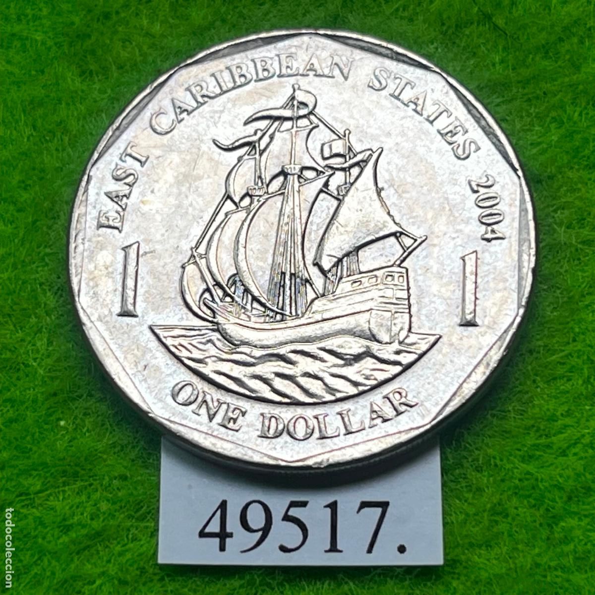Monedas antiguas de Am&eacute;rica: Estados Caribe Este 1 dolar 2004