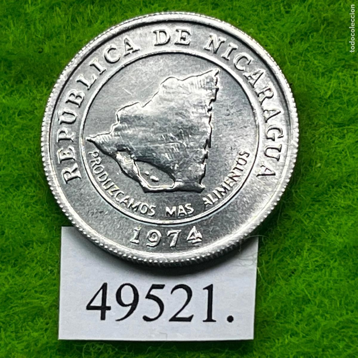 Monedas antiguas de Am&eacute;rica: Nicaragua 10 c&eacute;ntimos 1974