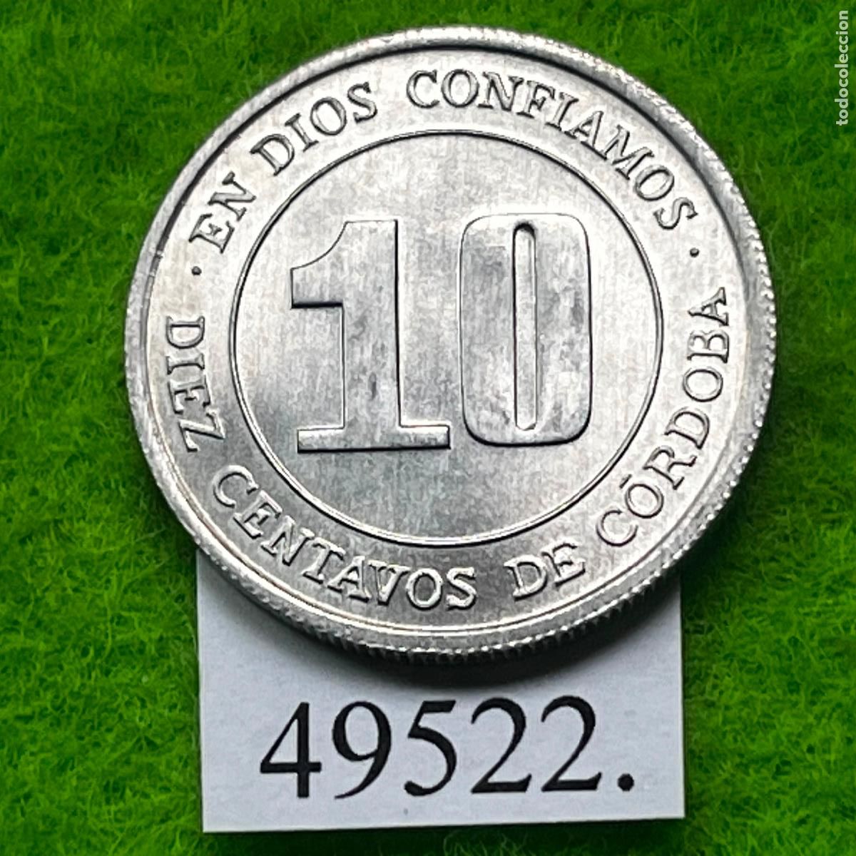 Monedas antiguas de Am&eacute;rica: Nicaragua 10 c&eacute;ntimos 1974