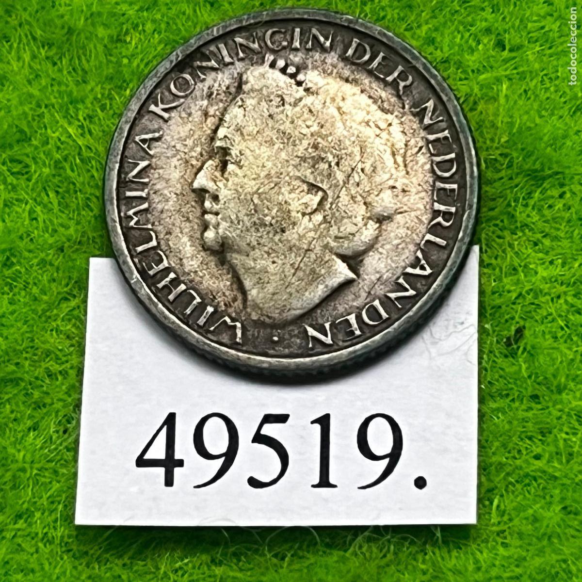 Monedas antiguas de Am&eacute;rica: Curazao 1/10 de flor&iacute;n (gulden) 1948, Curacao, plata
