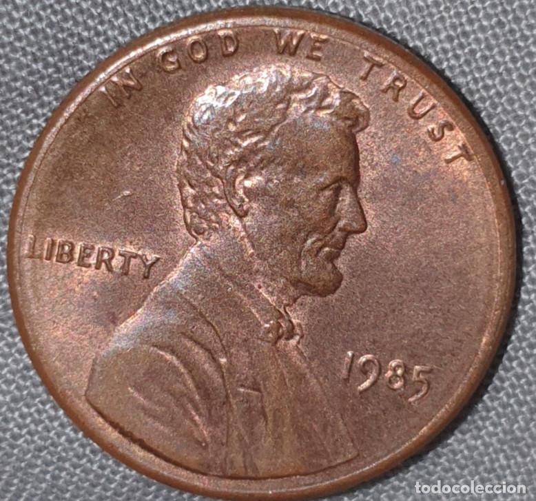 Monedas antiguas de Am&eacute;rica: EUA 1 Cent 1985 Lincoln &ndash; One Cent &ndash; Moeda Americana
