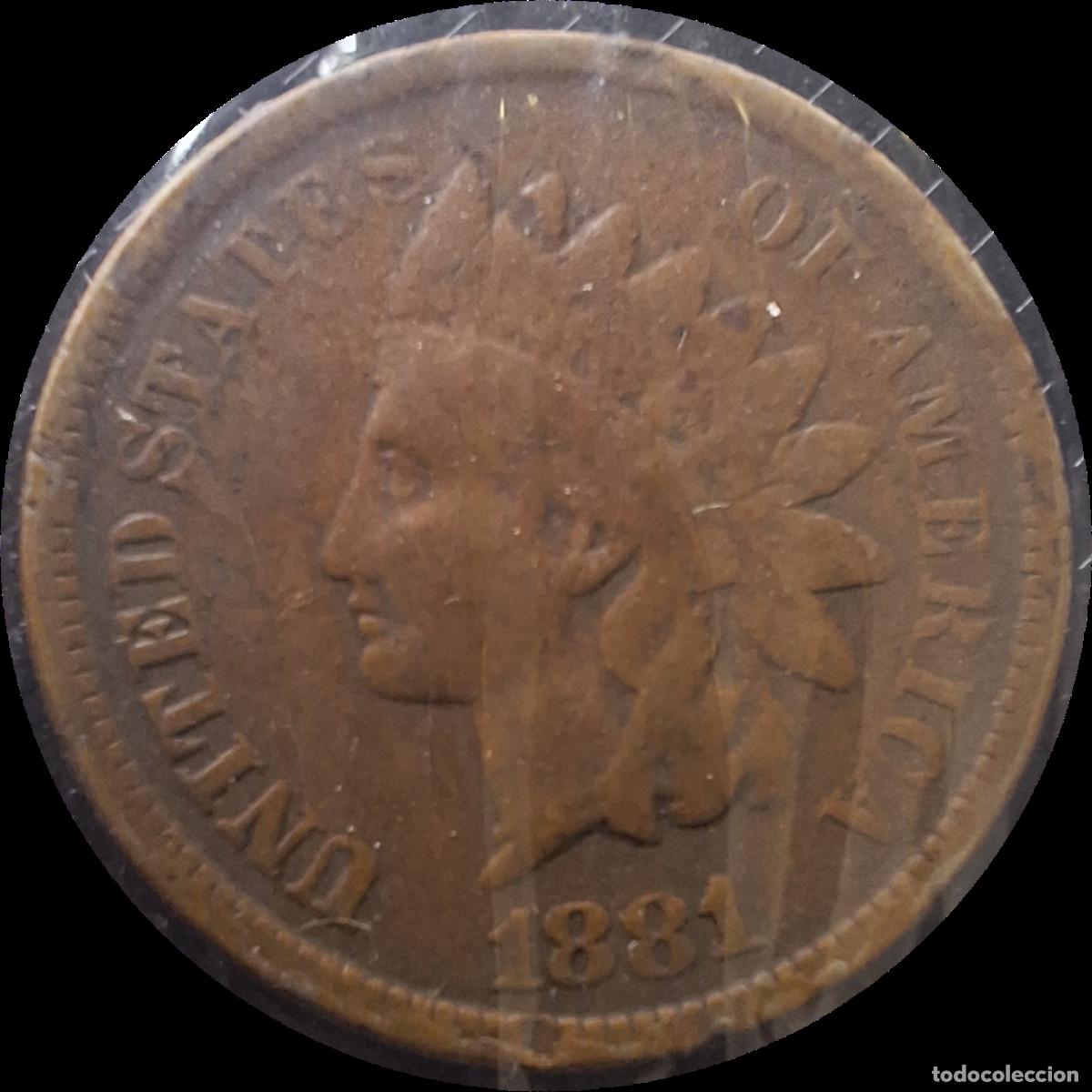 Monnaies anciennes d'Am&eacute;rique: Estados Unidos. 1 centavo 1881