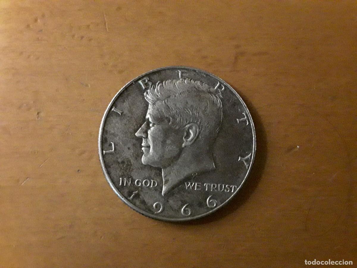 Monnaies anciennes d'Am&eacute;rique: ESTADOS UNIDOS - MEDIO DOLAR DE PLATA KENNEDY A&Ntilde;O 1966.