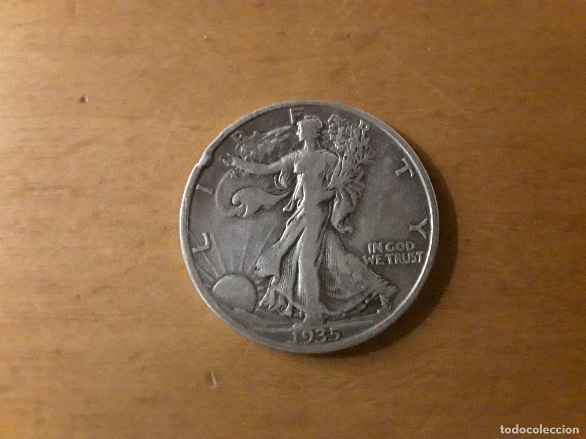 Monnaies anciennes d'Am&eacute;rique: ESTADOS UNIDOS - MEDIO DOLAR DE PLATA A&Ntilde;O 1935.