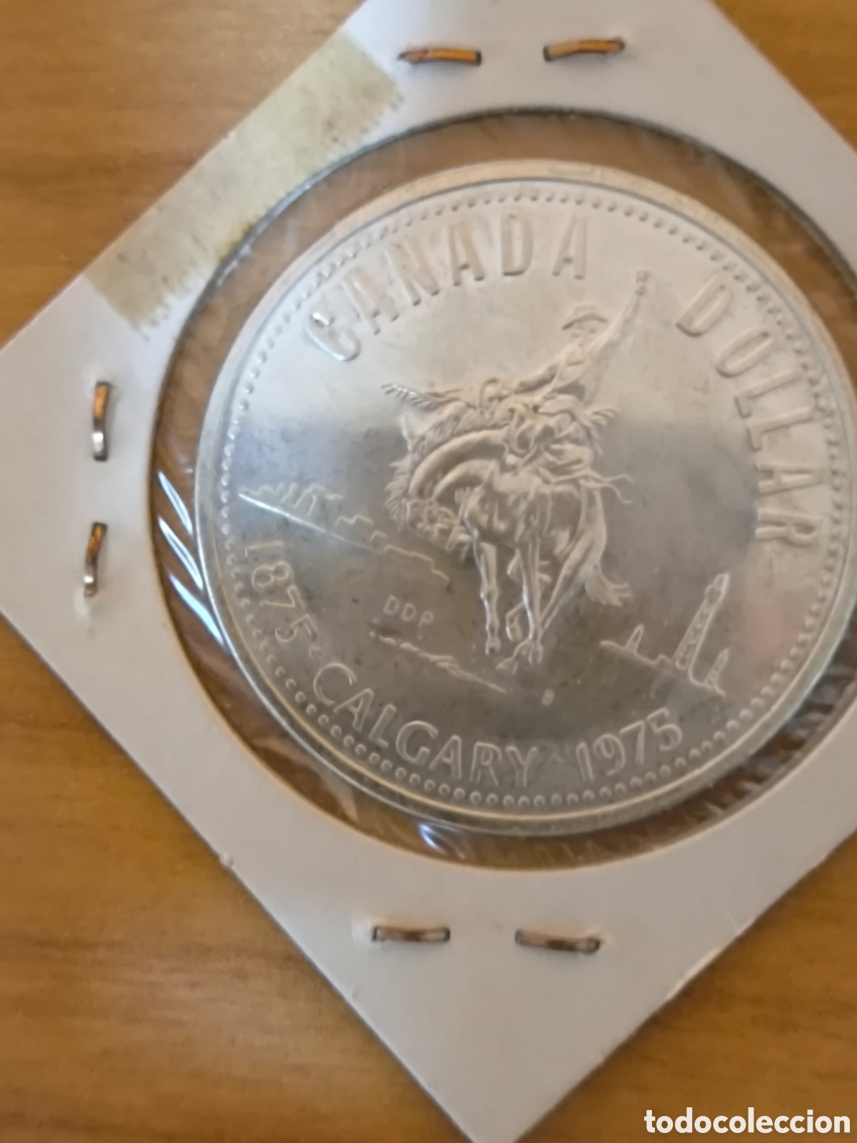 Monedas antiguas de Am&eacute;rica: 1 D&oacute;lar de plata Canad&aacute; 1975 - Foto 2