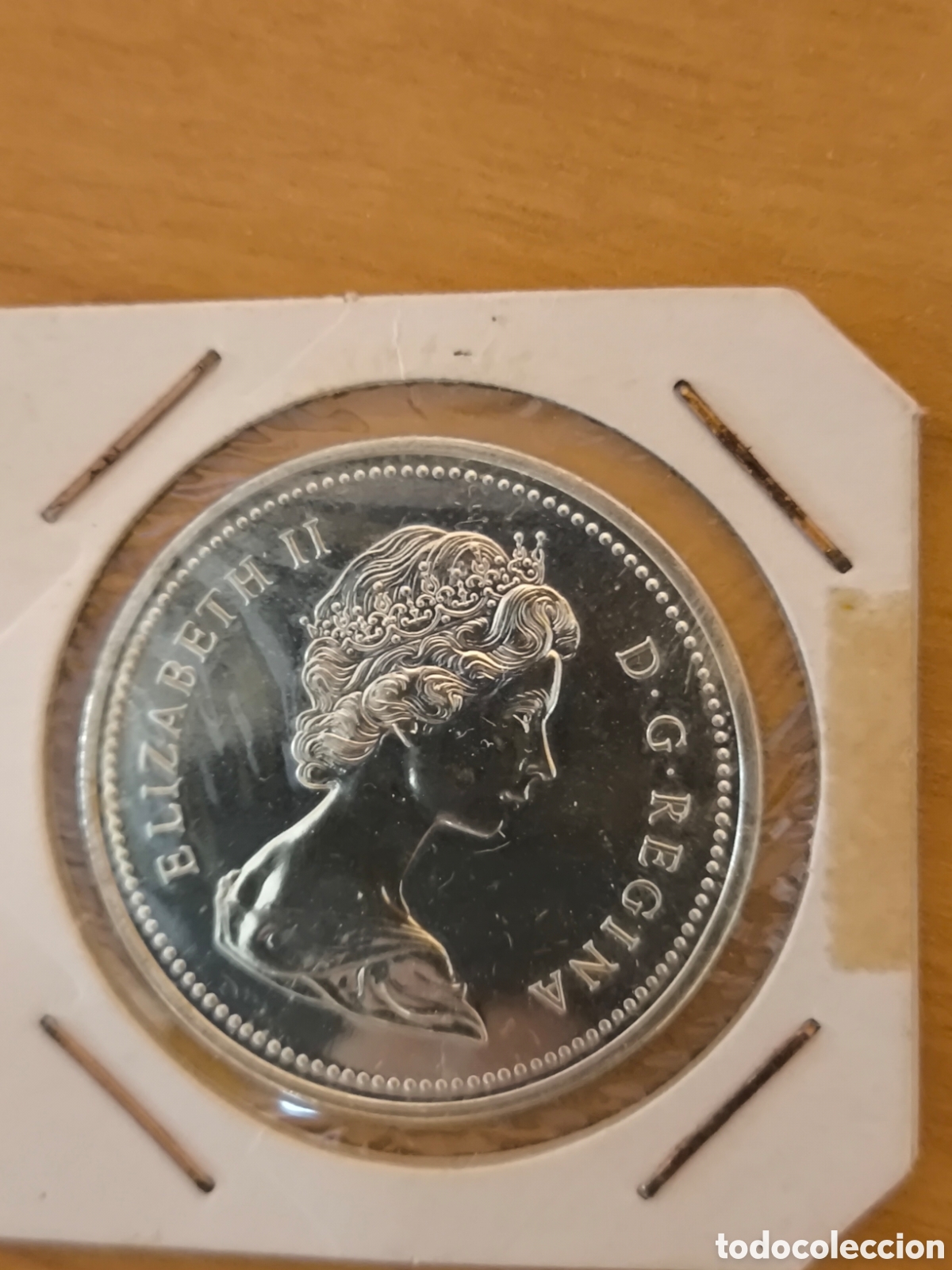 Monedas antiguas de Am&eacute;rica: 1 D&oacute;lar de plata Canad&aacute; 1975