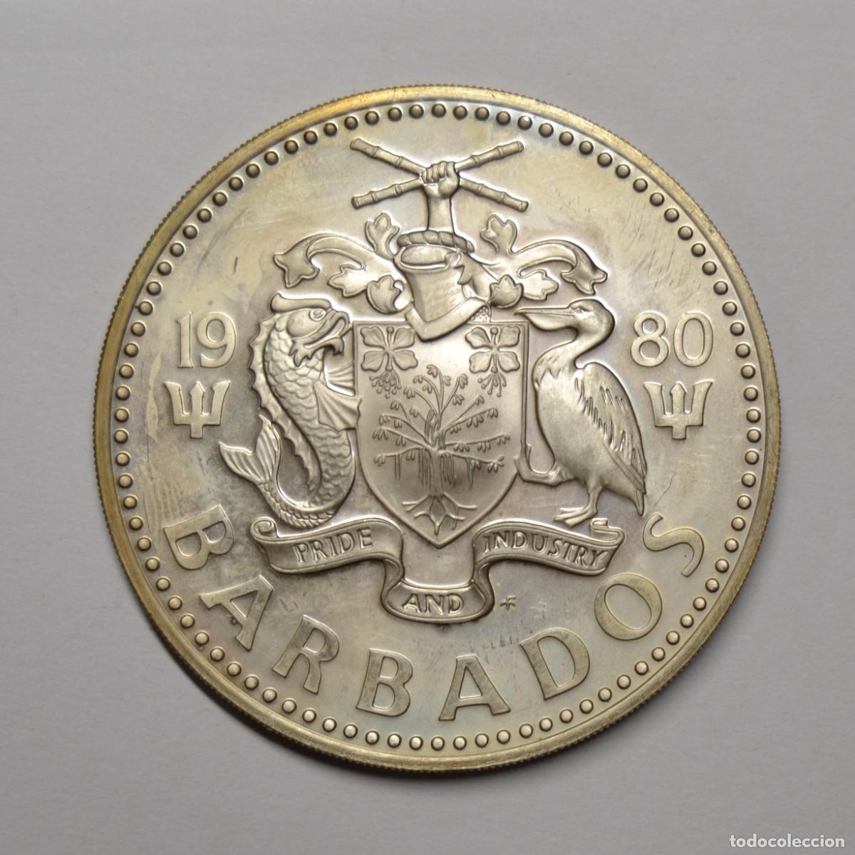 Monedas antiguas de Am&eacute;rica: BARBADOS - 5 DOLAR 1980 - LOTE 5747