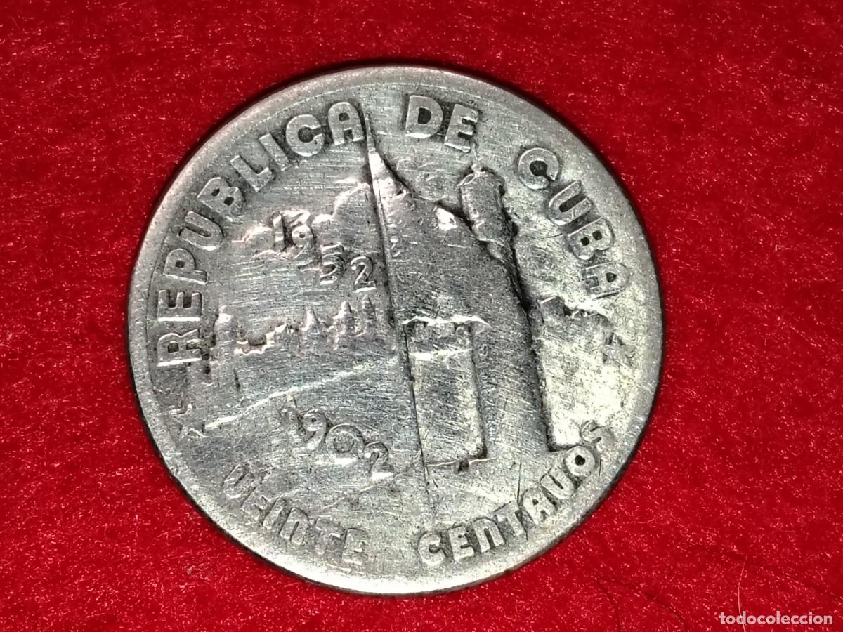 Old Coins of America: MONEDA PLATA CONMEMORATIVA 20 CENTAVOS DE LA REP&Uacute;BLICA DE CUBA 1952 - 50 ANIVERSARIO DE LA REP&Uacute;BLICA