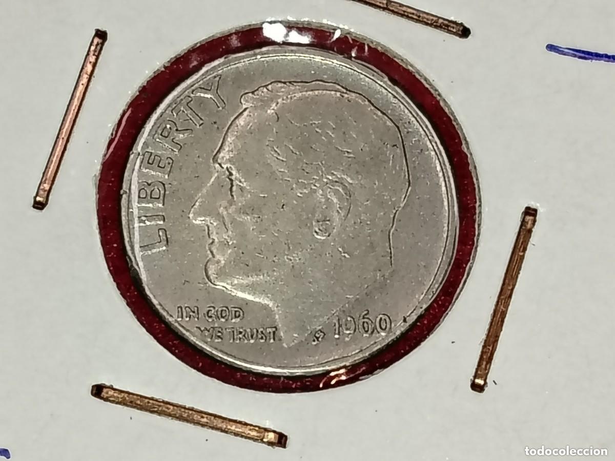 Monnaies anciennes d'Am&eacute;rique: MONEDA 1 DIME USA ESTADOS UNIDOS PLATA 1960 - D - MBC -PLATA
