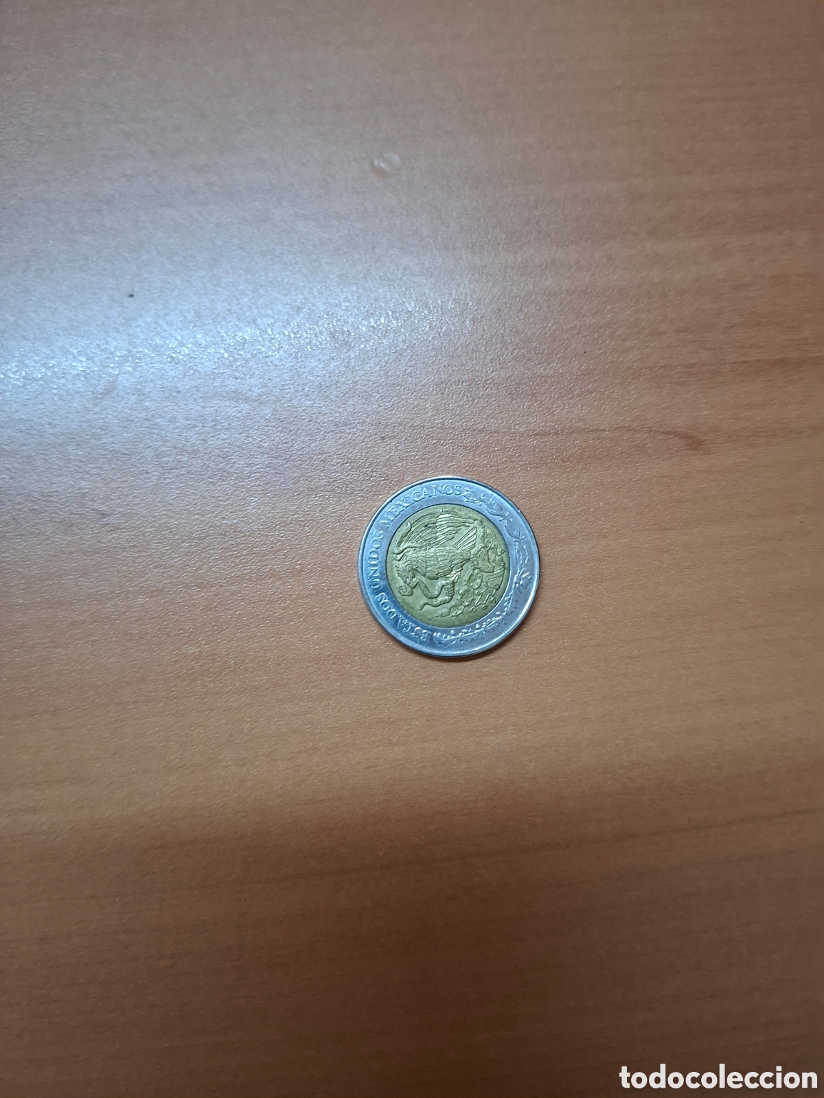 Monedas antiguas de Am&eacute;rica: Moneda de 5 pesos de Mexico del a&ntilde;o 1998 binet&aacute;luca