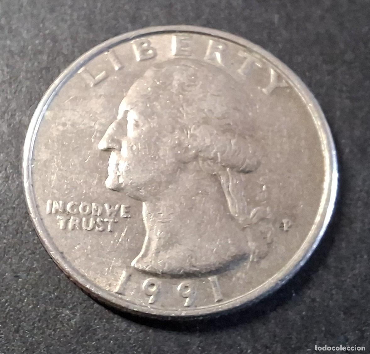 Monedas antiguas de Am&eacute;rica: USA 25 Cents / Quarter (Washington) 1986 P KM 164a EBC