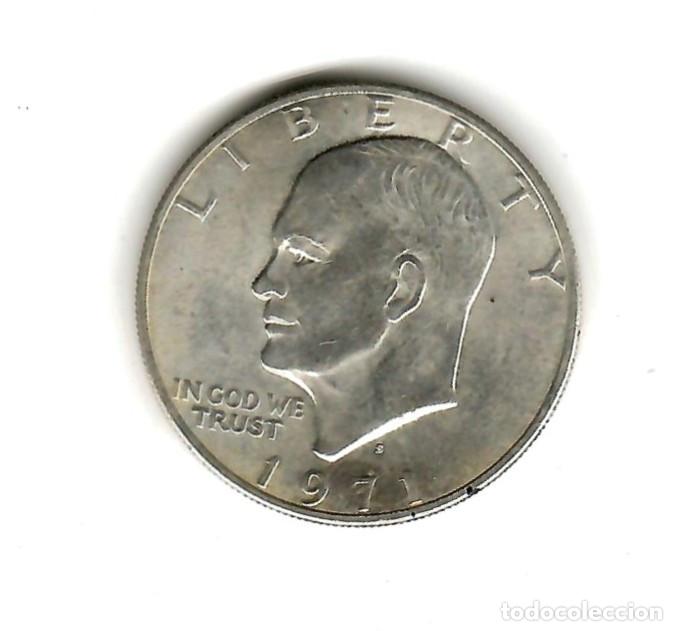Old Coins of America: MONEDA 1$ PLATA USA 1971 EISENHOWER