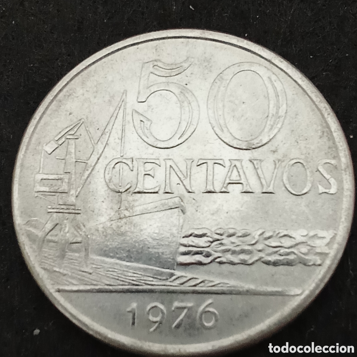 Monedas antiguas de Am&eacute;rica: Brasil 50 centavos a&ntilde;o 1976