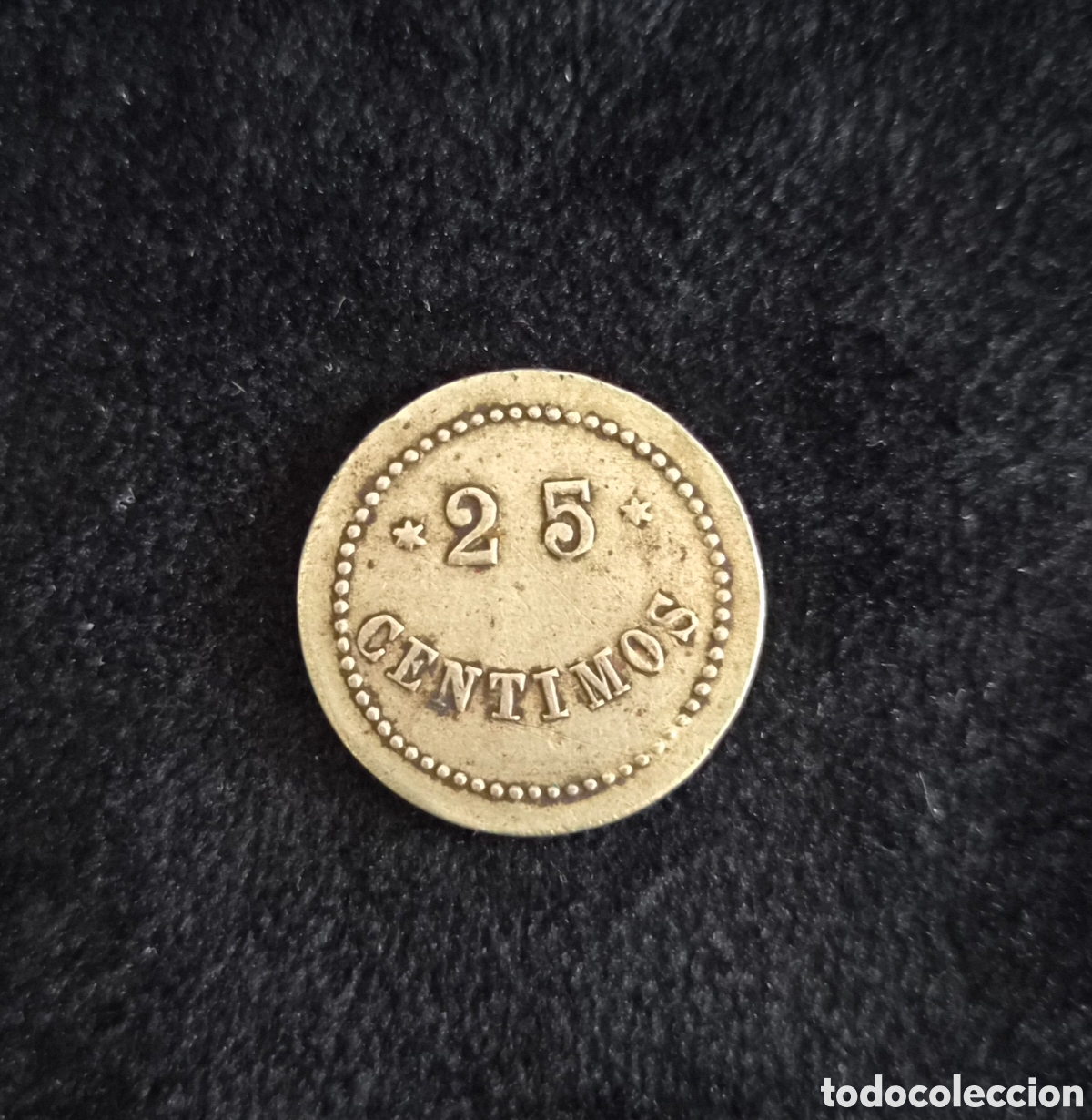 Monedas antiguas de Am&eacute;rica: Ficha de Hacienda de Guatemala 1900