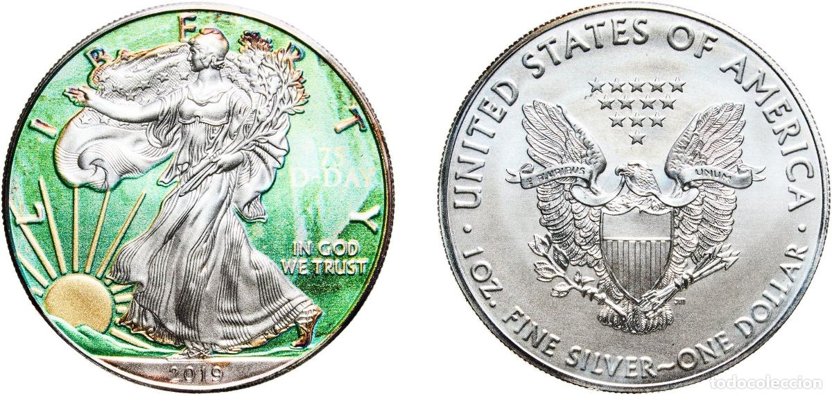 Monedas antiguas de Am&eacute;rica: United States Federal republic 2019 1 Dollar &rdquo;American Silver Eagle&rdquo; (Bullion Coin) Silver (.999) W