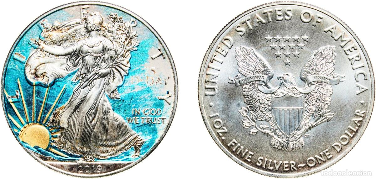 Monedas antiguas de Am&eacute;rica: United States Federal republic 2019 1 Dollar &rdquo;American Silver Eagle&rdquo; (Bullion Coin) Silver (.999) W