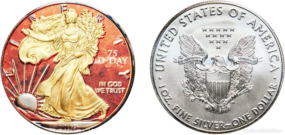 Monedas antiguas de Am&eacute;rica: United States Federal republic 2019 1 Dollar &rdquo;American Silver Eagle&rdquo; (Bullion Coin) Silver (.999) W