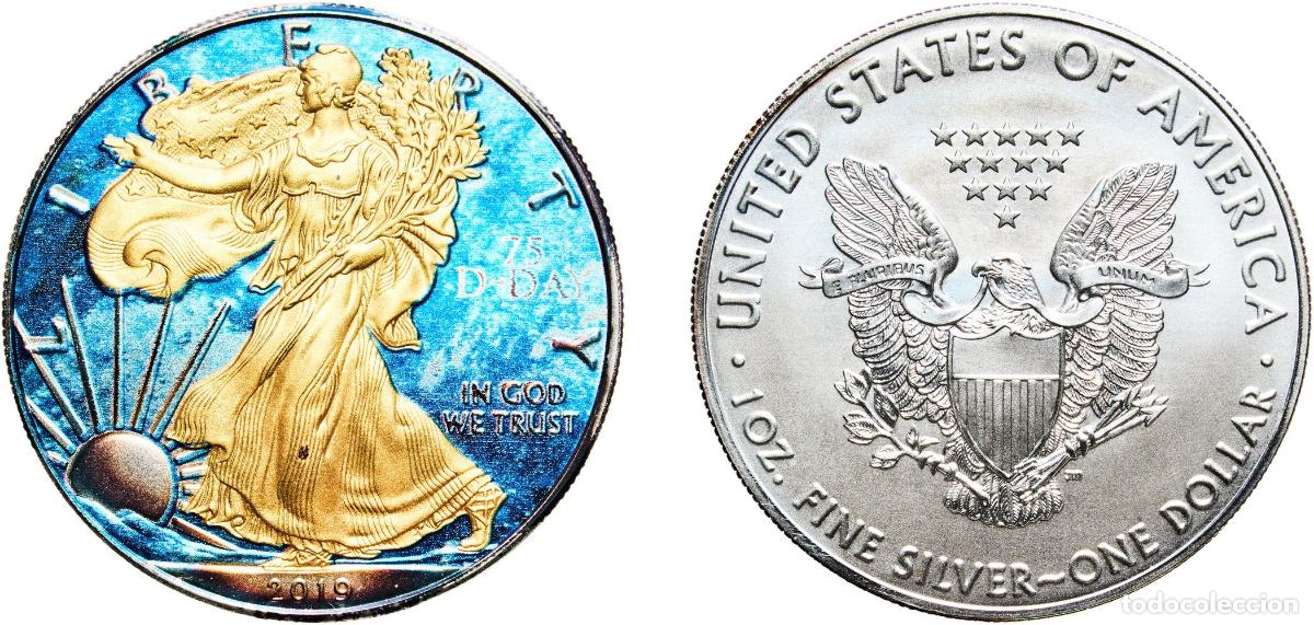 Monedas antiguas de Am&eacute;rica: United States Federal republic 2019 1 Dollar &rdquo;American Silver Eagle&rdquo; (Bullion Coin) Silver (.999) W