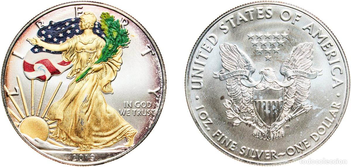 Monedas antiguas de Am&eacute;rica: United States Federal republic 2019 1 Dollar &rdquo;American Silver Eagle&rdquo; (Bullion Coin) Silver (.999) W