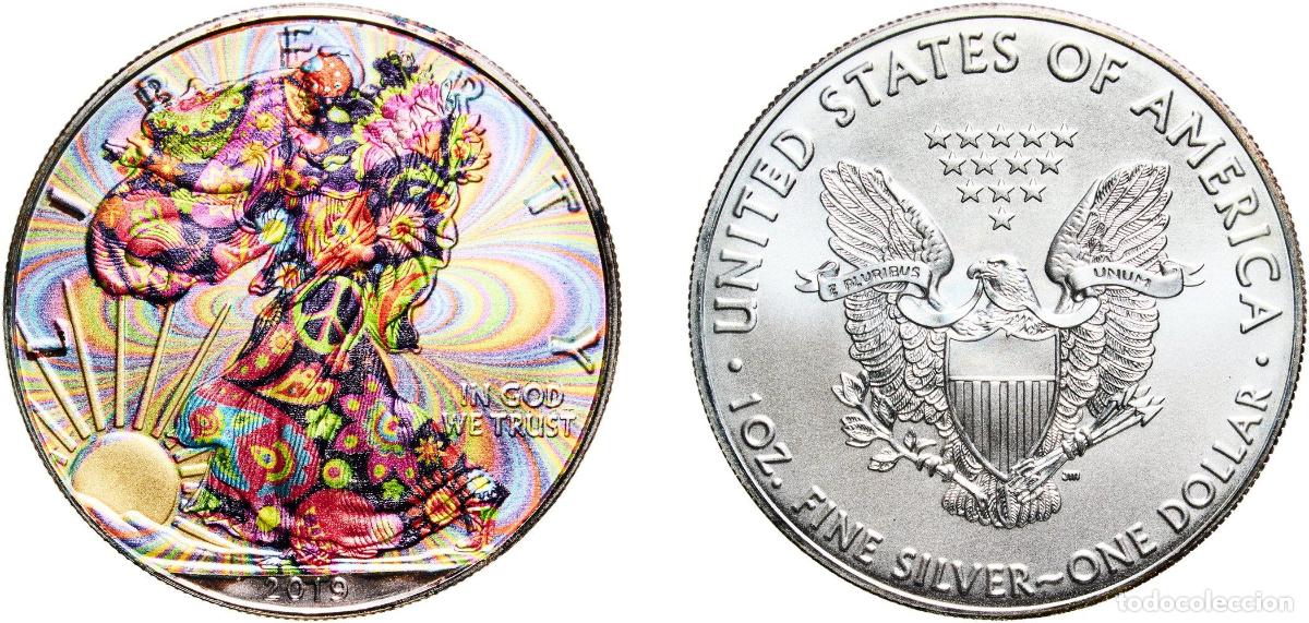 Monedas antiguas de Am&eacute;rica: United States Federal republic 2019 1 Dollar &rdquo;American Silver Eagle&rdquo; (Bullion Coin) Silver (.999) W