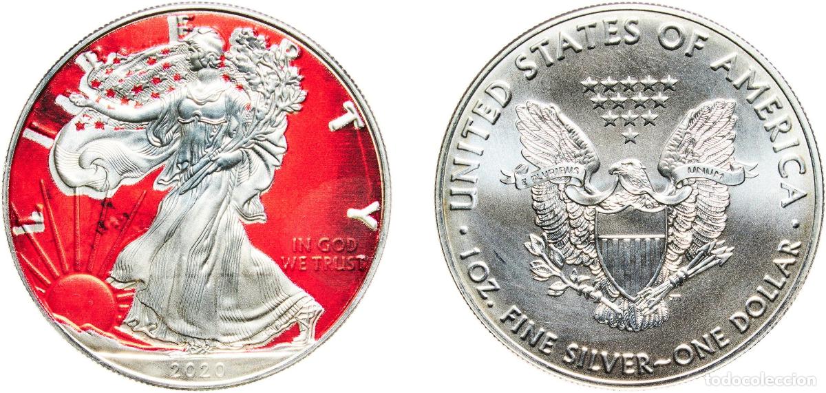 Monedas antiguas de Am&eacute;rica: United States Federal republic 2020 1 Dollar &rdquo;American Silver Eagle&rdquo; (Bullion Coin) Silver (.999) P