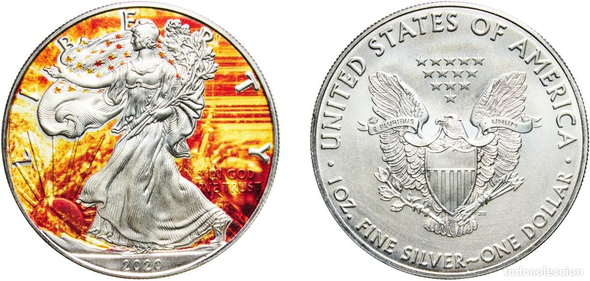 Monedas antiguas de Am&eacute;rica: United States Federal republic 2020 1 Dollar &rdquo;American Silver Eagle&rdquo; (Bullion Coin) Silver (.999) P