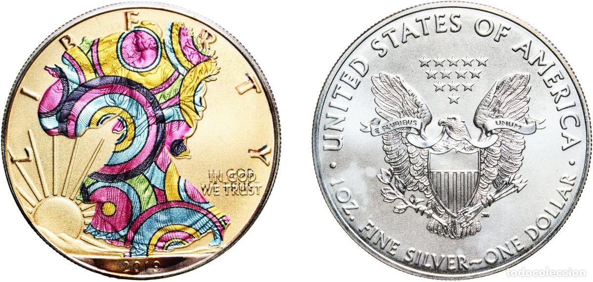 Monedas antiguas de Am&eacute;rica: United States Federal republic 2019 1 Dollar &rdquo;American Silver Eagle&rdquo; (Bullion Coin) Silver (.999) W
