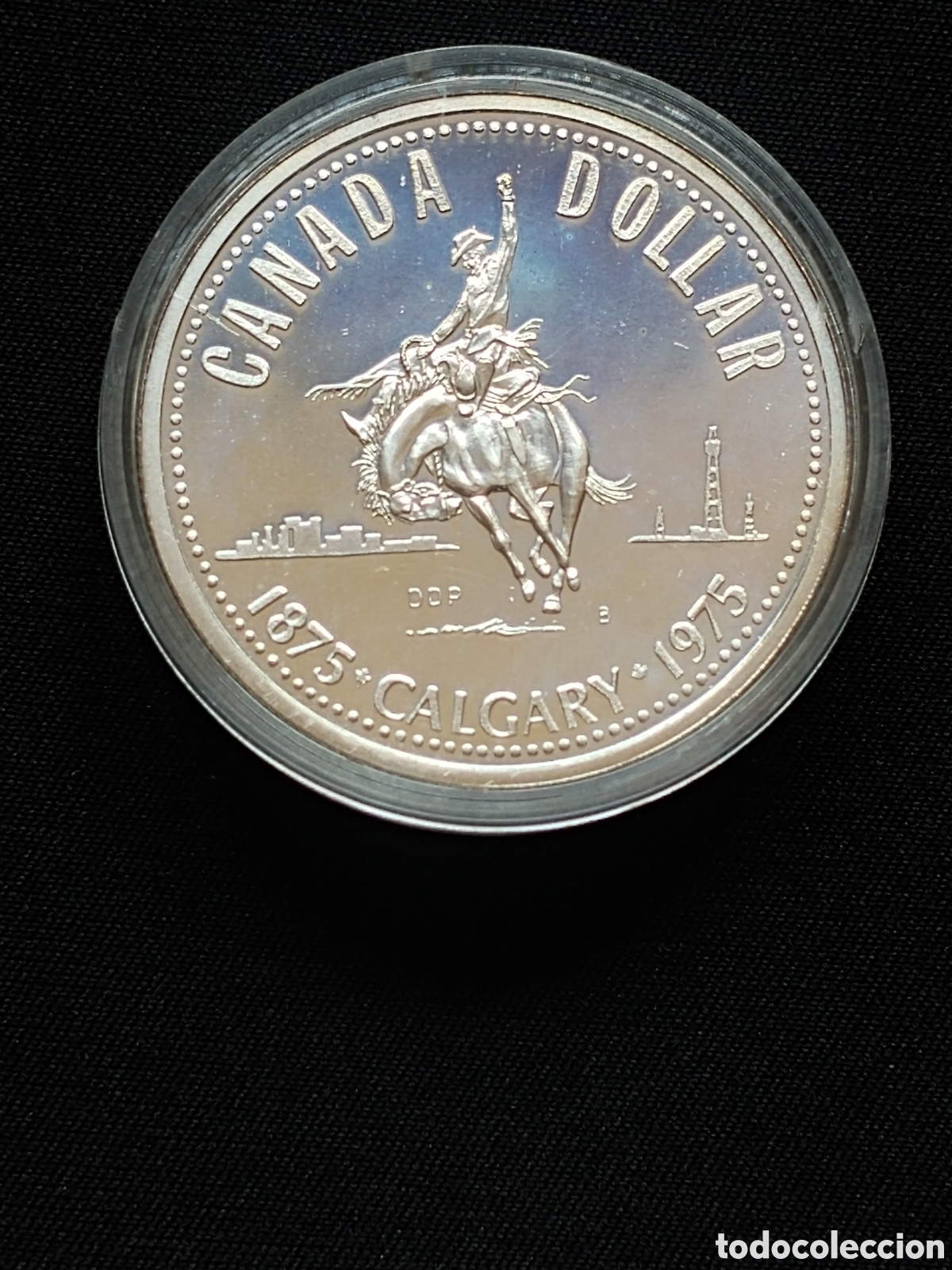 Monedas antiguas de Am&eacute;rica: Canad&aacute;, 1 Dollar 1975, plata .500 mls., S/C