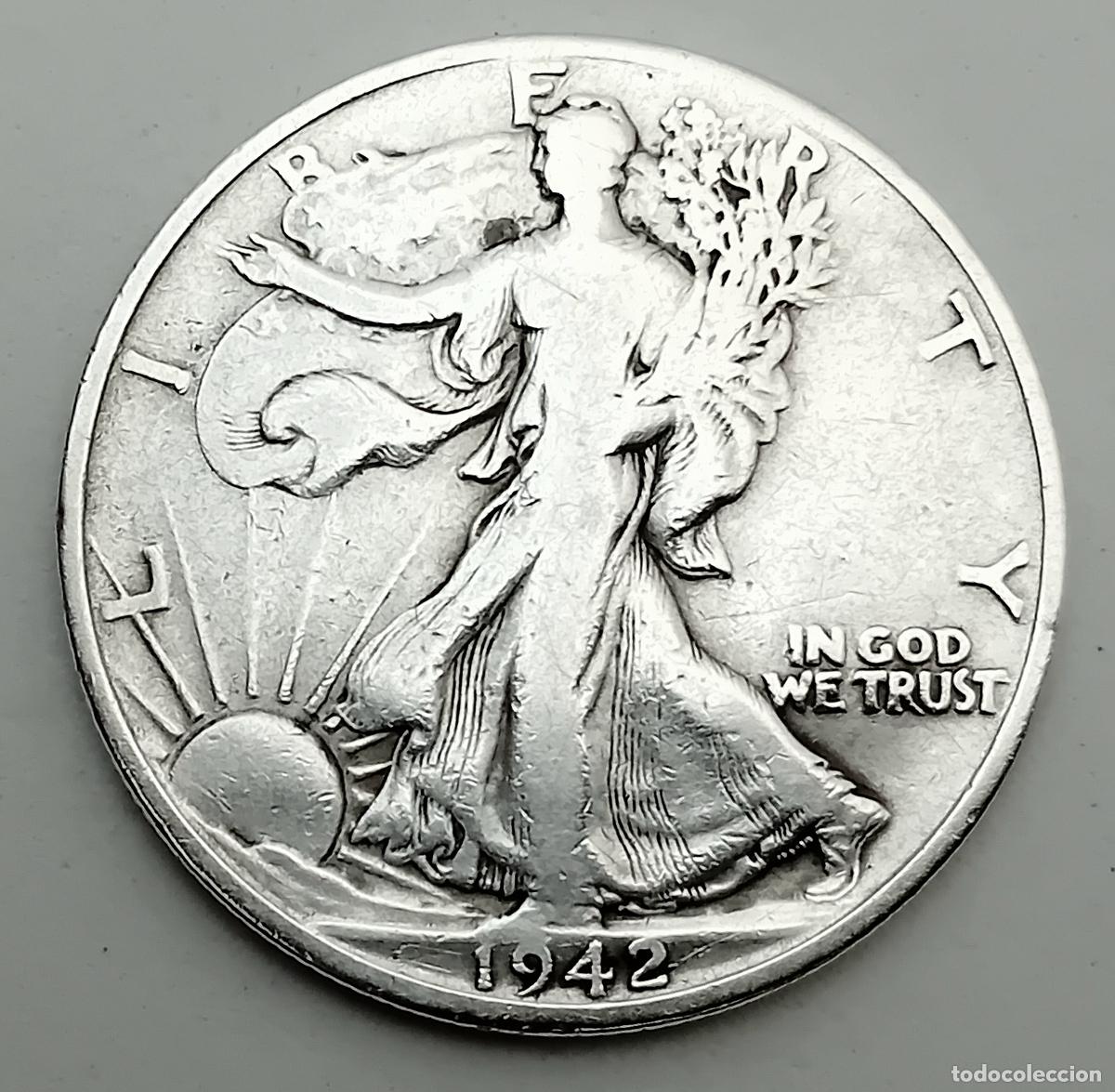 Old Coins of America: MONEDA DE MEDIO DOLAR PLATA LIBERTY 1942. VER FOTOS Y DESCRIPCION