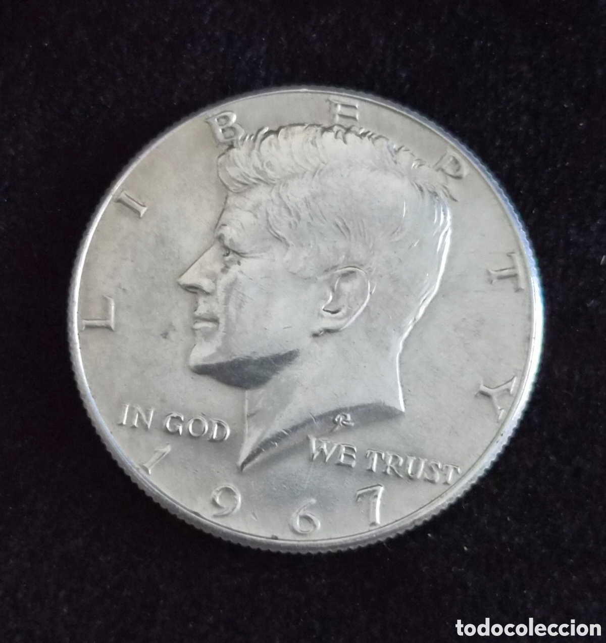 Monedas antiguas de Am&eacute;rica: Estados Unidos &ndash; 1/2 D&oacute;lar Kennedy 1967 &ndash; Plata 400% &ndash; Half Dollar