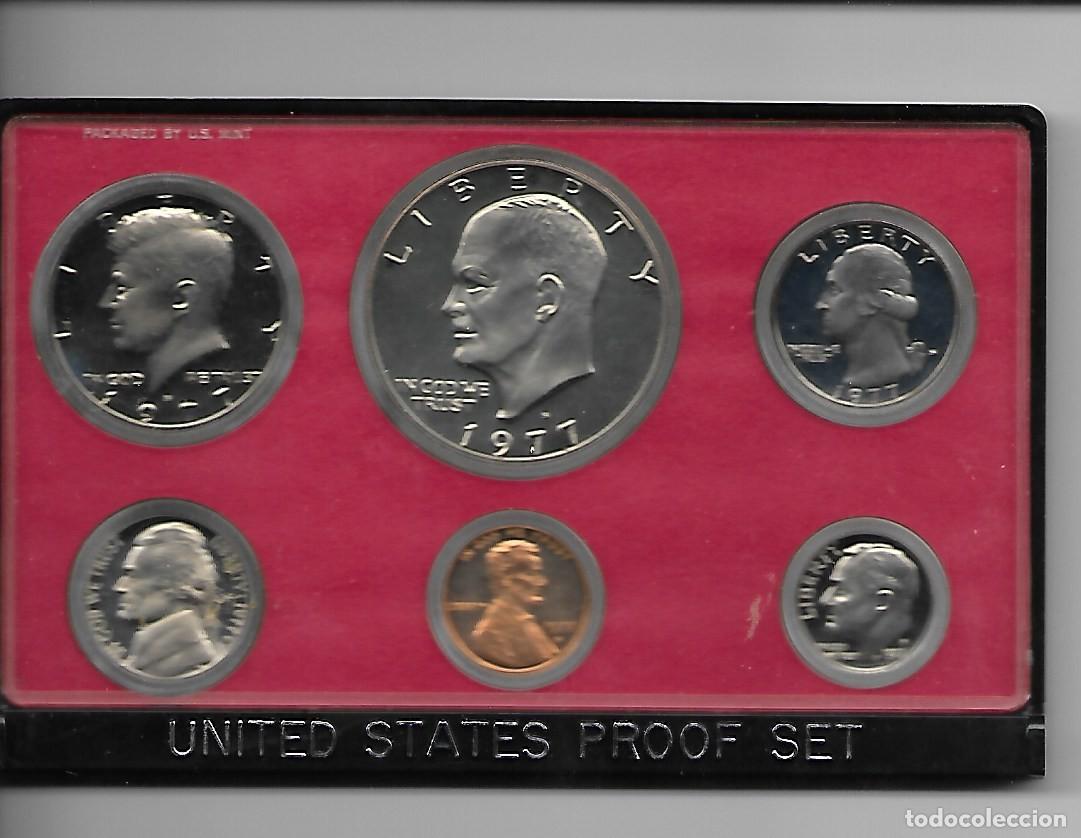 Moedas antigas da Am&eacute;rica: UNITED STATES PROOF SET 1977