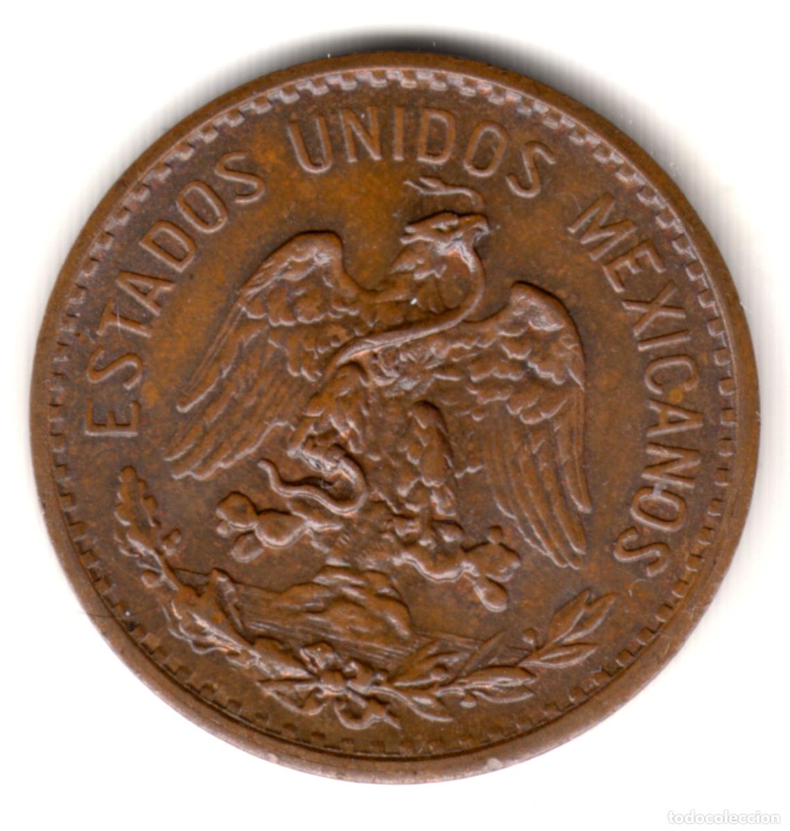 Monedas antiguas de Am&eacute;rica: MEXICO 2 centavos bronce 1926 - Foto 2