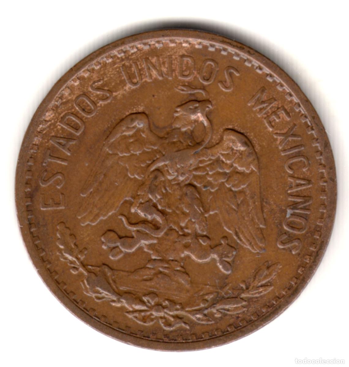 Monedas antiguas de Am&eacute;rica: MEXICO 2 centavos bronce 1927 - Foto 2