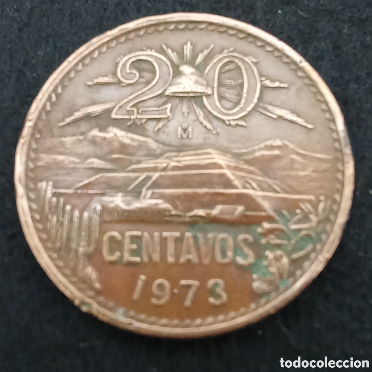 Alte M&uuml;nzen aus Amerika: Mexico 20 centavos a&ntilde;o 1973
