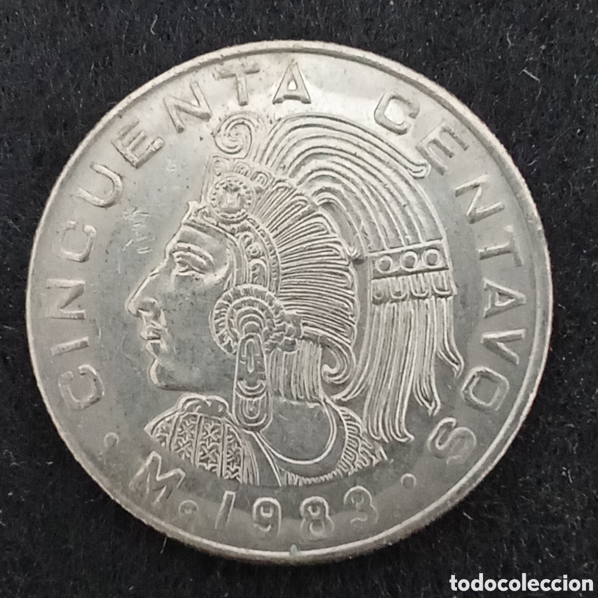 Monedas antiguas de Am&eacute;rica: Mexico 50 centavos a&ntilde;o 1989