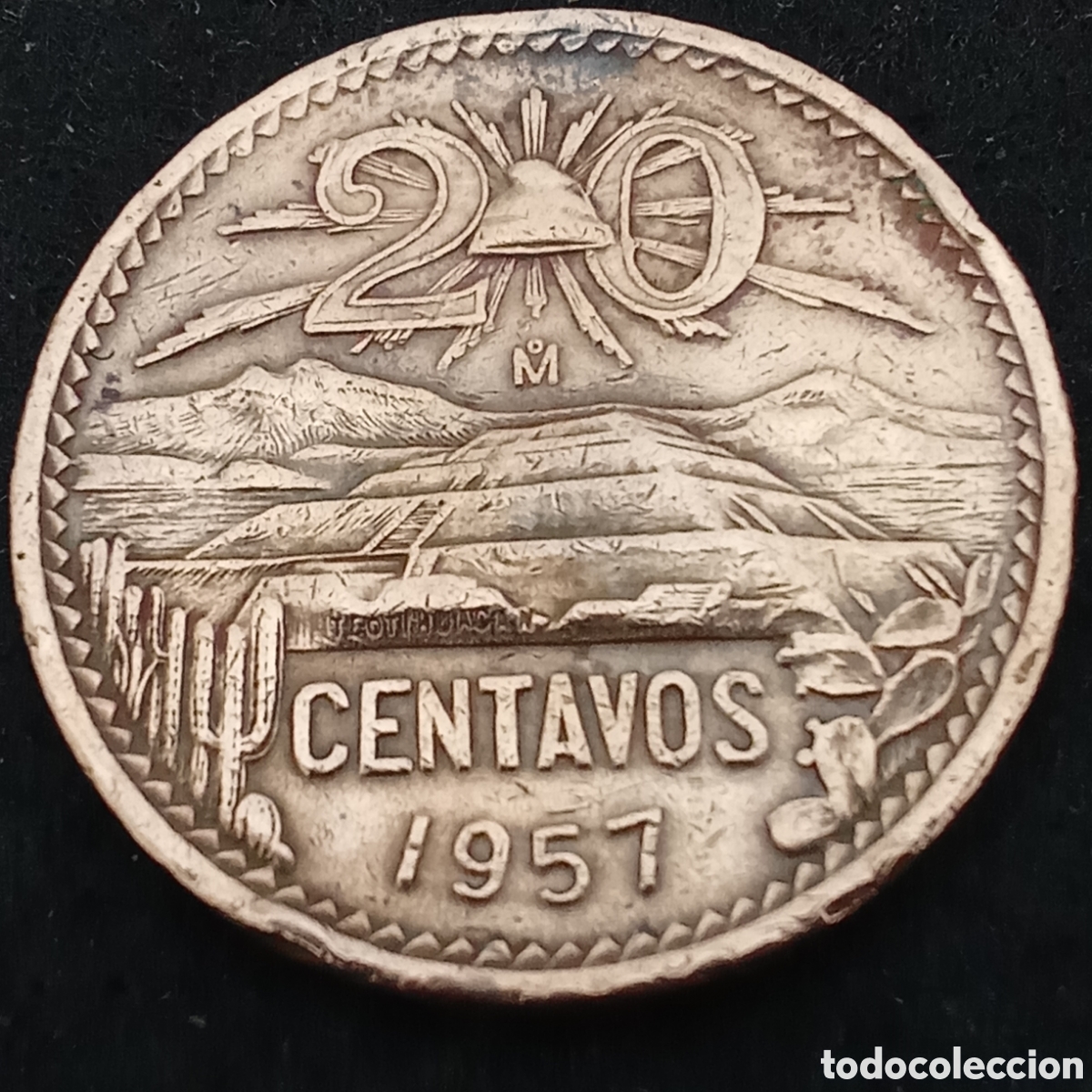 Monedas antiguas de Am&eacute;rica: Mexico 20 centavos a&ntilde;o 1957 - Foto 1