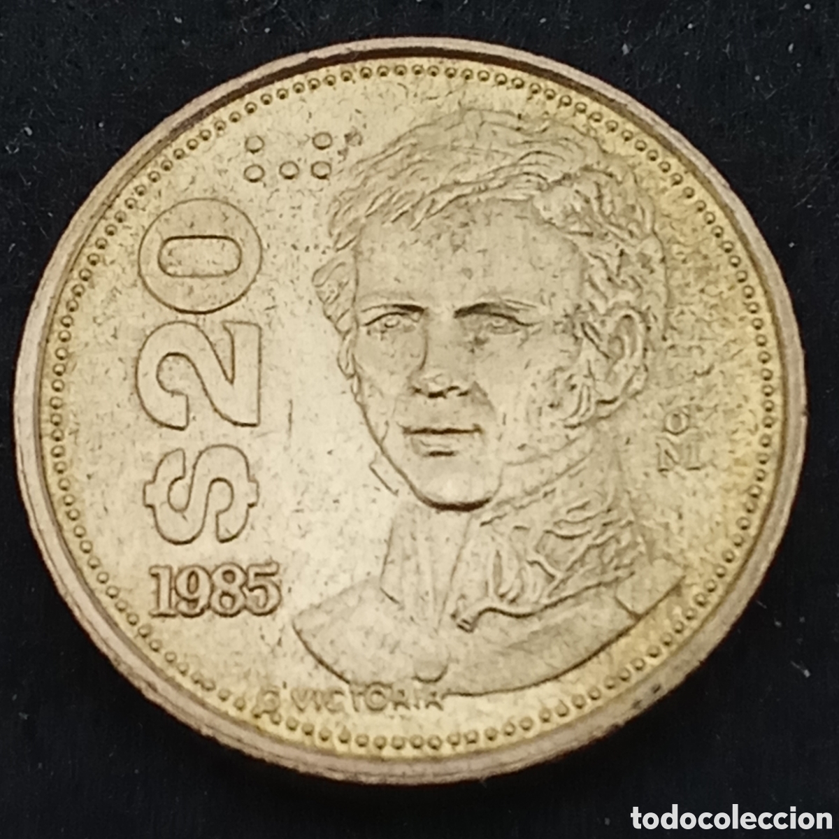 Monedas antiguas de Am&eacute;rica: Mexico 20 peso a&ntilde;o 1985