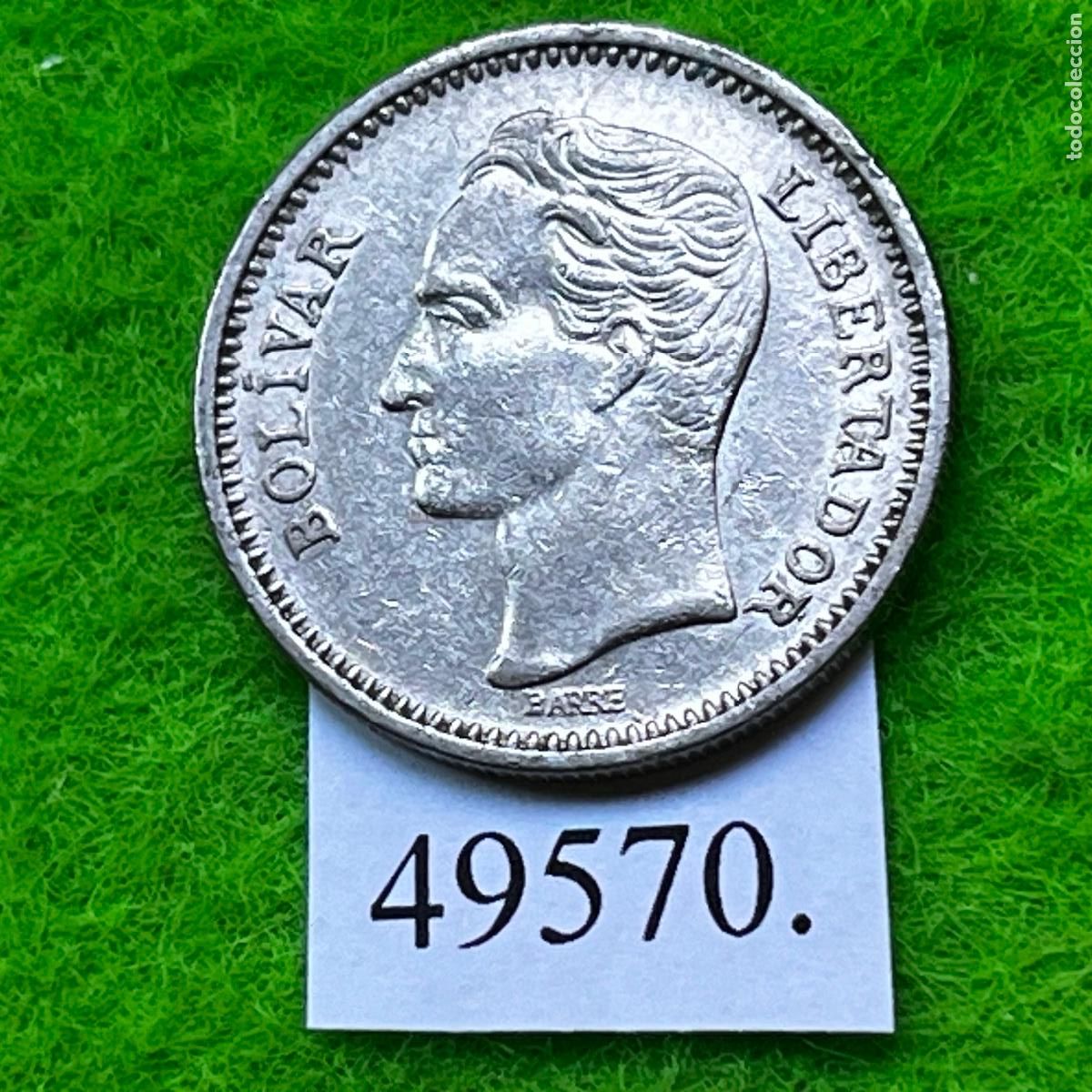 Monedas antiguas de Am&eacute;rica: Venezuela 50 c&eacute;ntimos 1965 - Foto 2