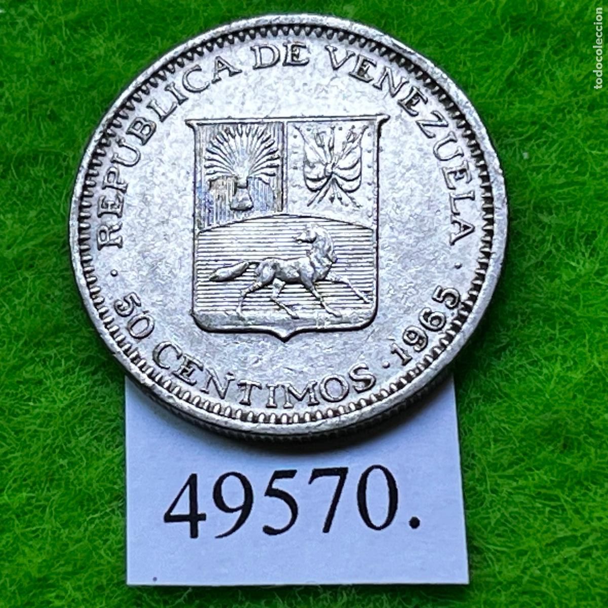Monedas antiguas de Am&eacute;rica: Venezuela 50 c&eacute;ntimos 1965