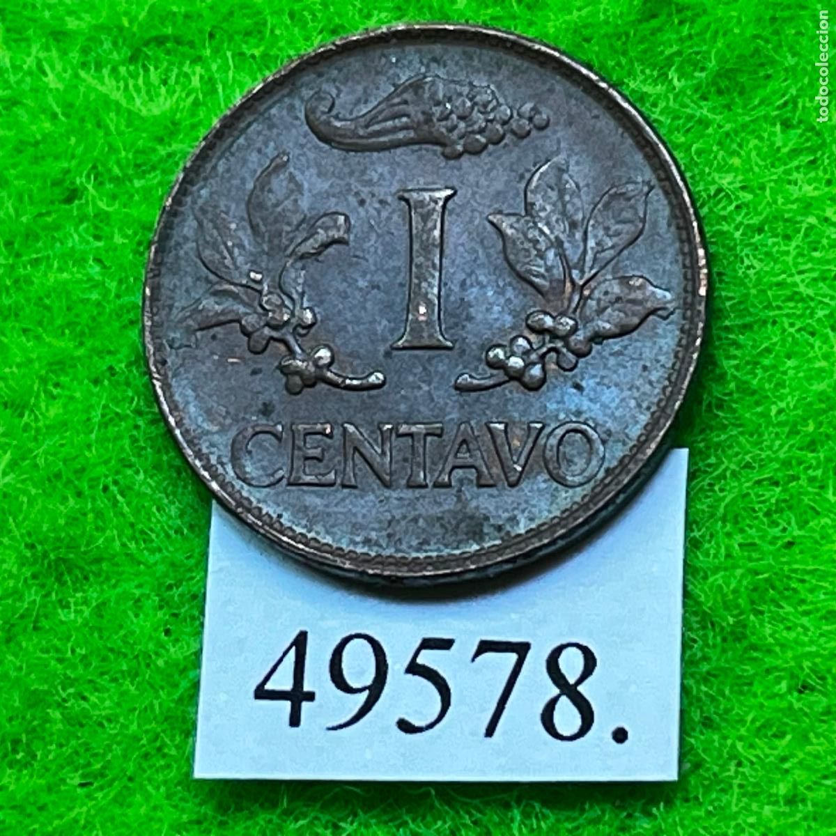 Monedas antiguas de Am&eacute;rica: Colombia 1 c&eacute;ntimo 1970, centavo - Foto 2