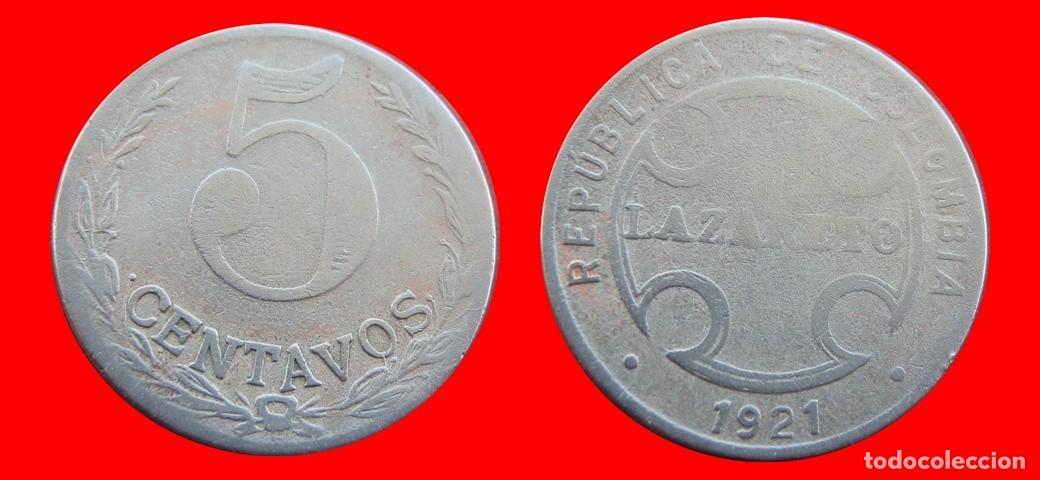 Monedas antiguas de Am&eacute;rica: 5 CENTAVOS 1921 COLOMBIA CARIBE-156548