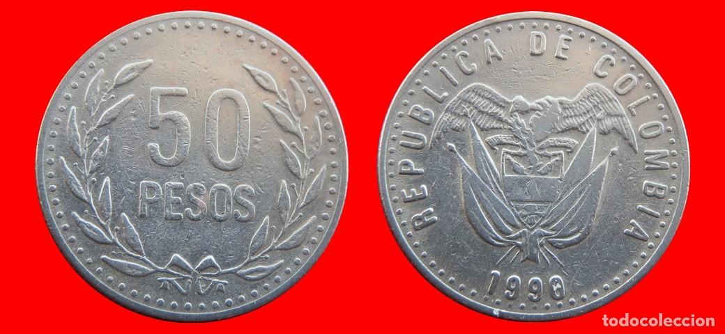 Monedas antiguas de Am&eacute;rica: 50 PESOS 1990 COLOMBIA CARIBE-156550